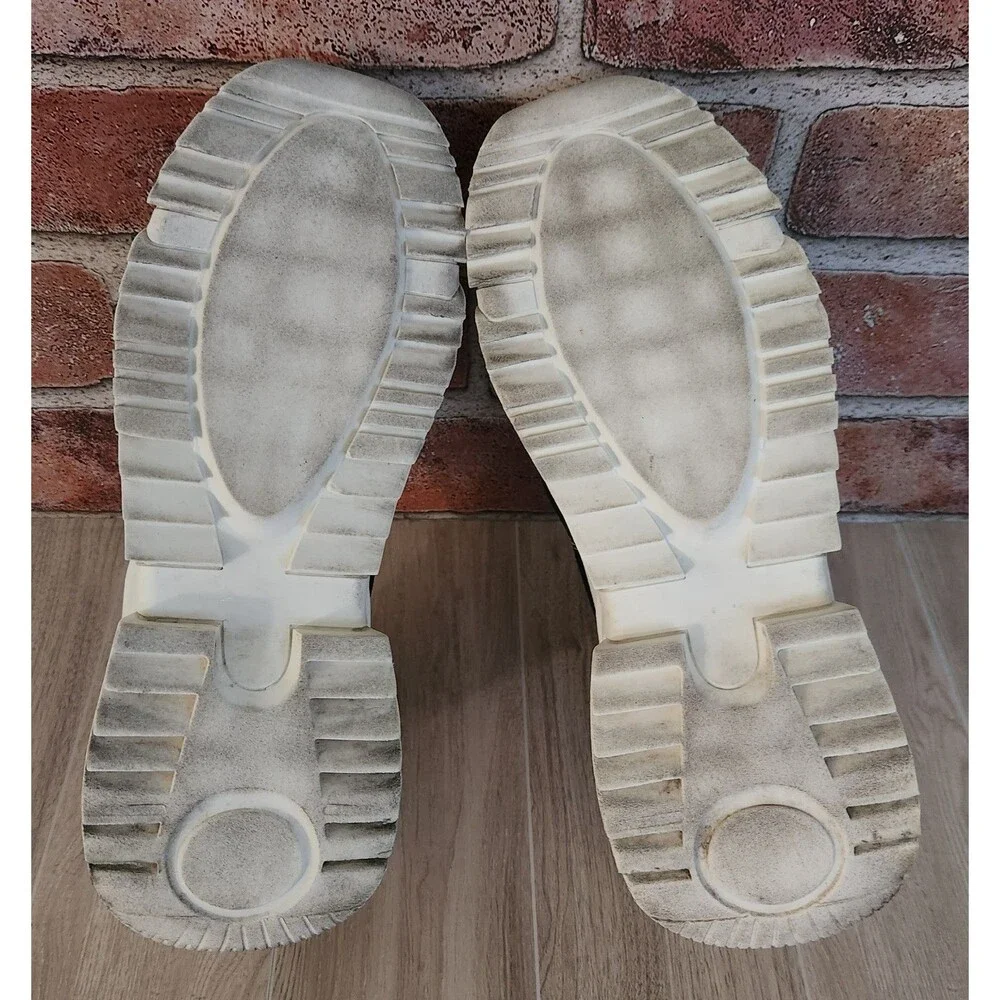 Jeffrey Campbell Women's Sneakers Size 8.5 Black Fabric White Chunky Soles